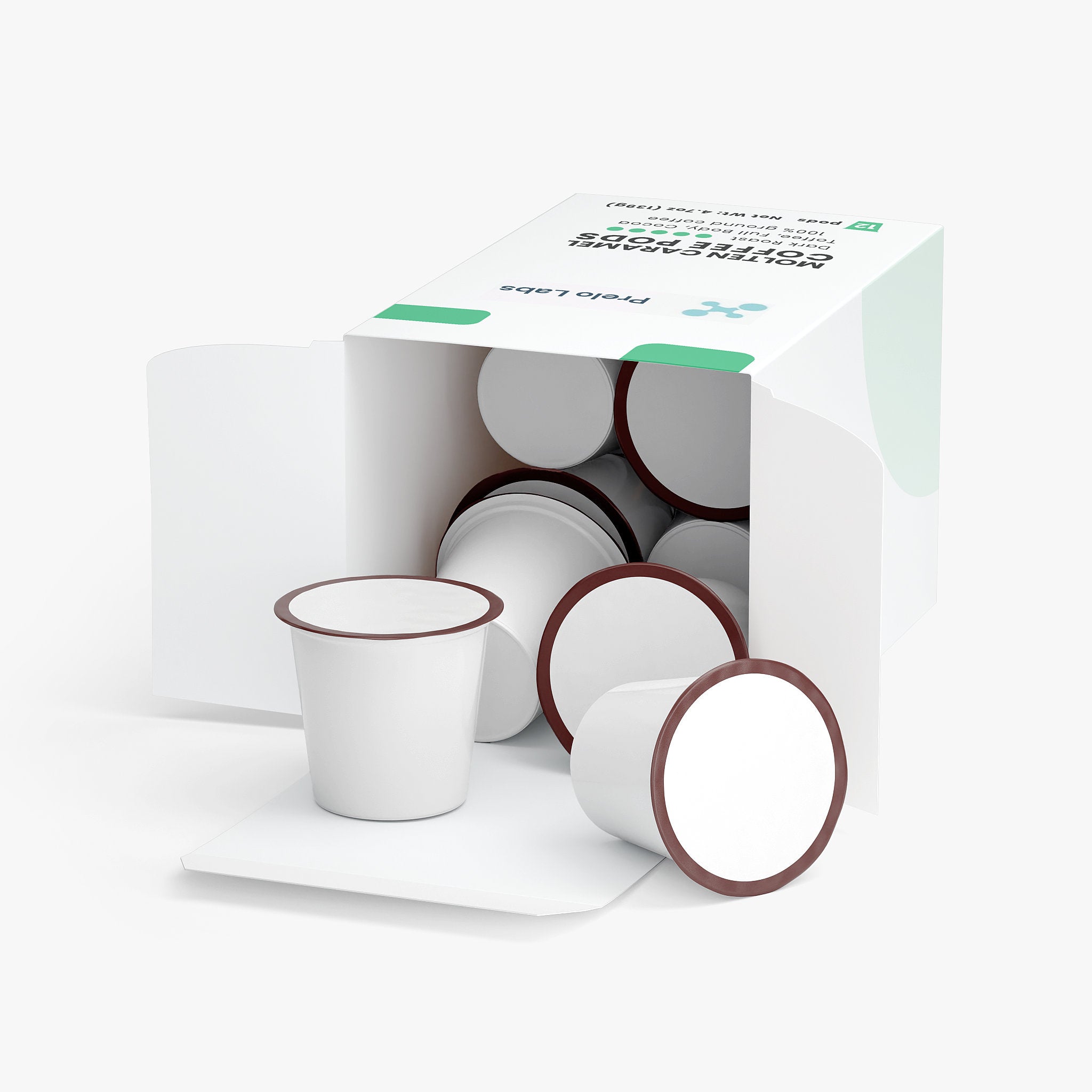 Capsules de café au caramel fondu (torréfaction foncée)