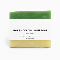 Aloe & Cool Cucumber Soap soap bar, 4 oz, front of package