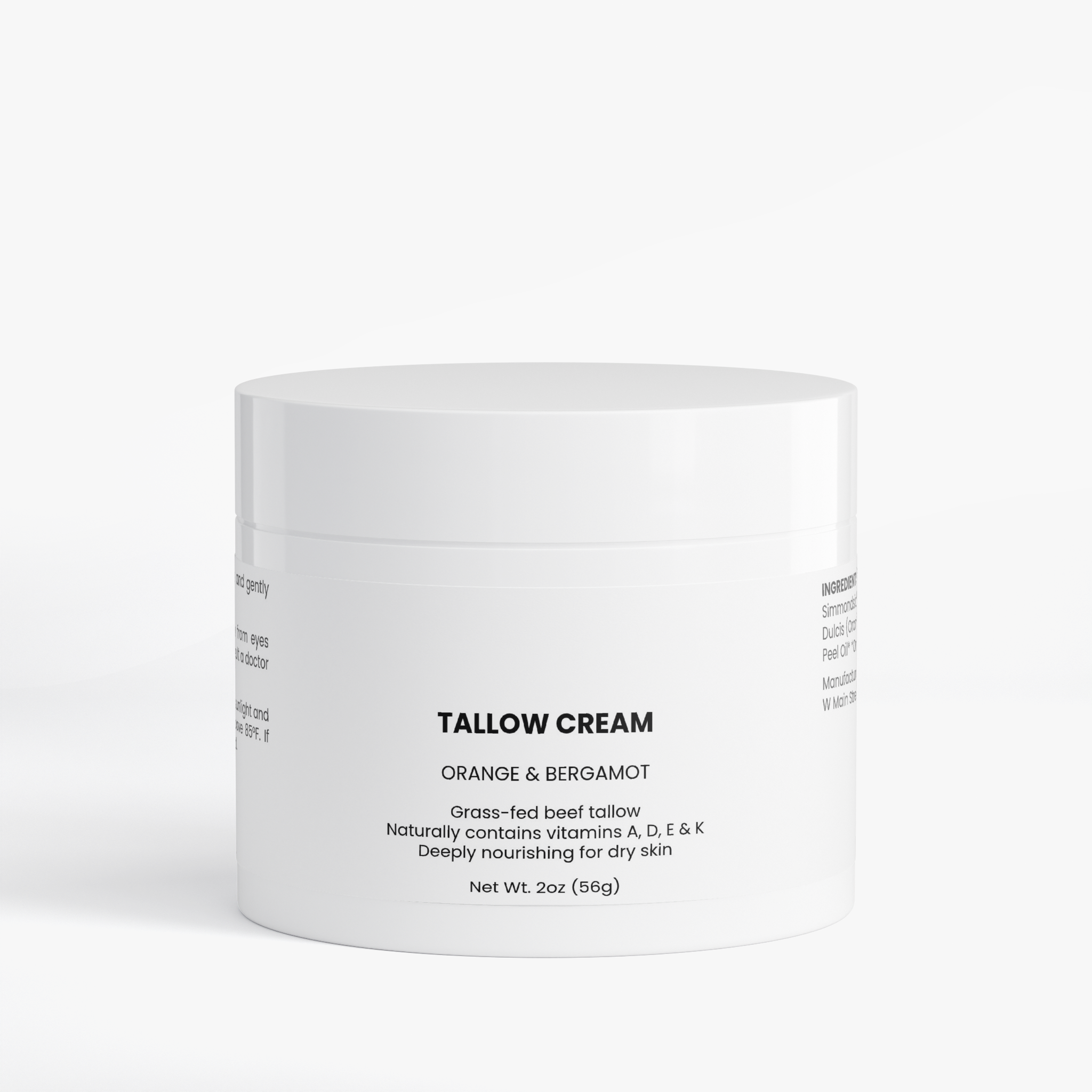 Tallow Cream Orange & Bergamot