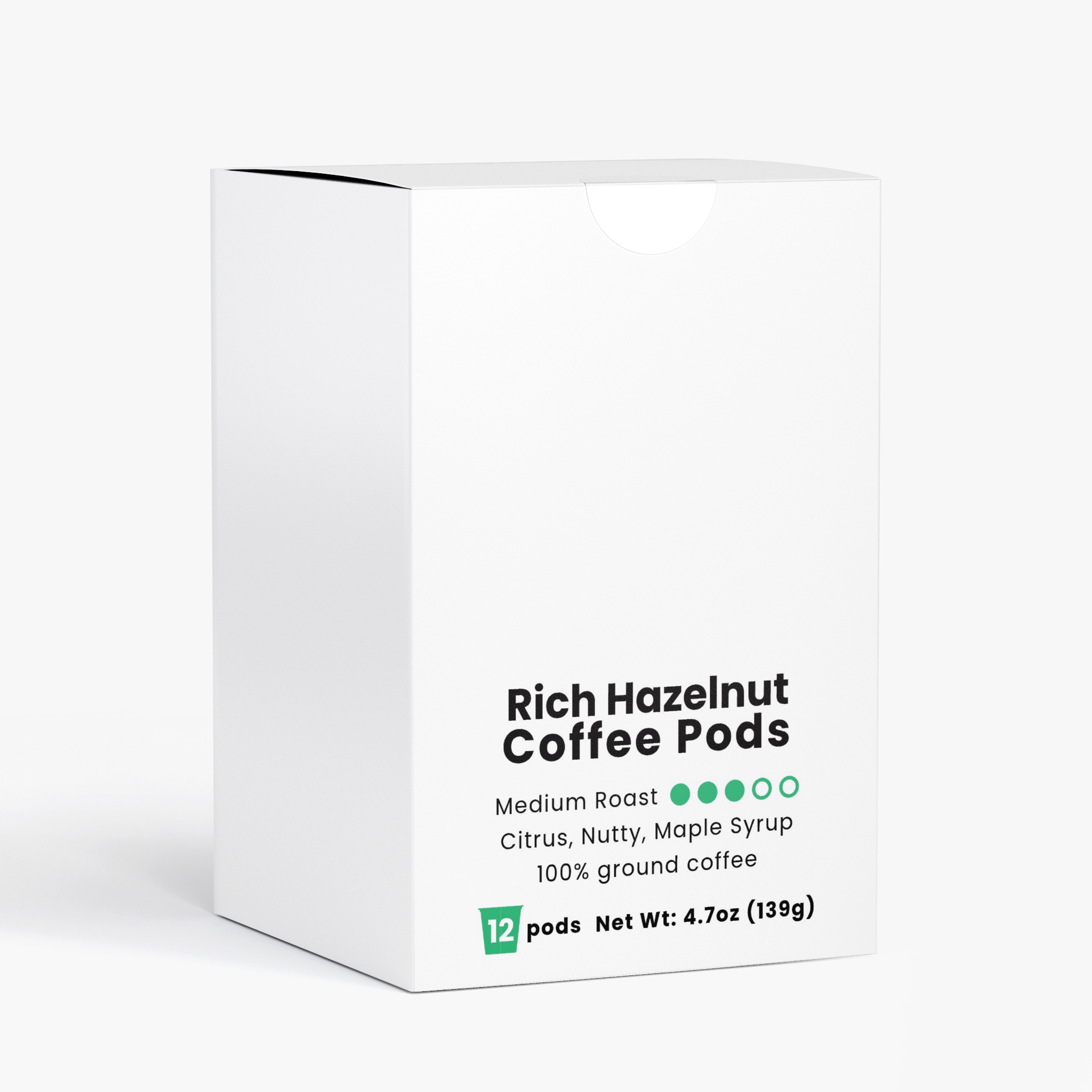 Rich Hazelnut Coffee Pods (Medium Roast)