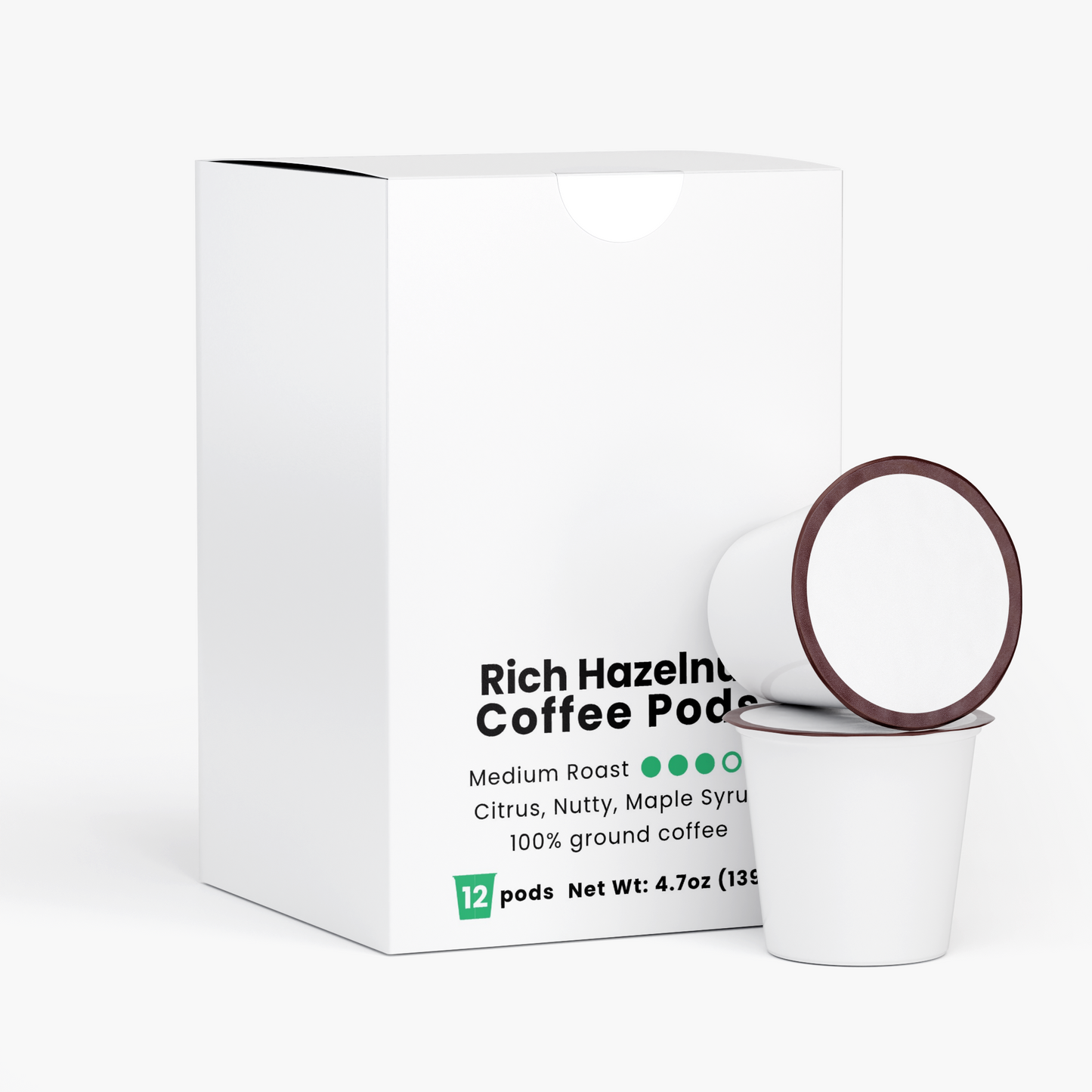 Rich Hazelnut Coffee Pods (Medium Roast)