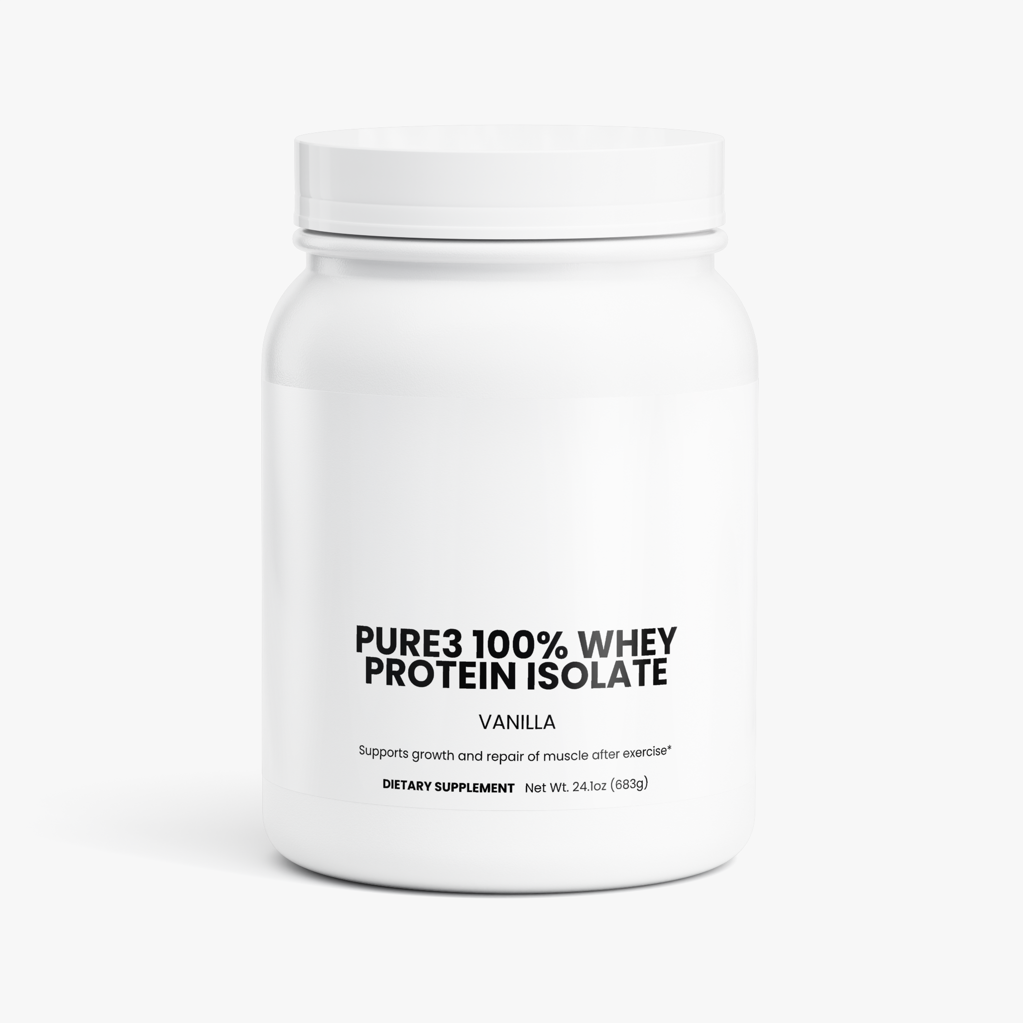 Pure3 100% Whey Protein Isolate (Vanilla)