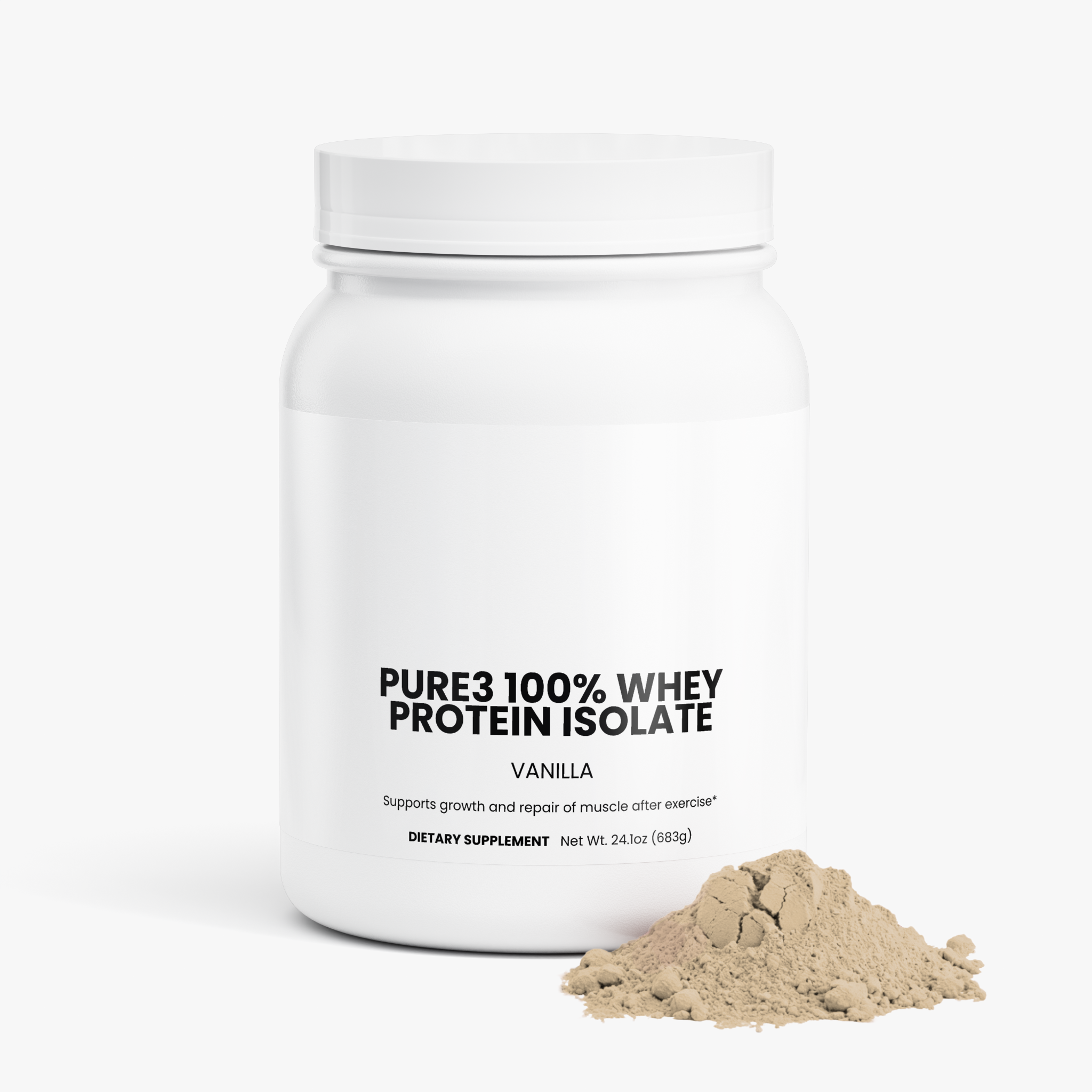Pure3 100% Whey Protein Isolate (Vanilla)
