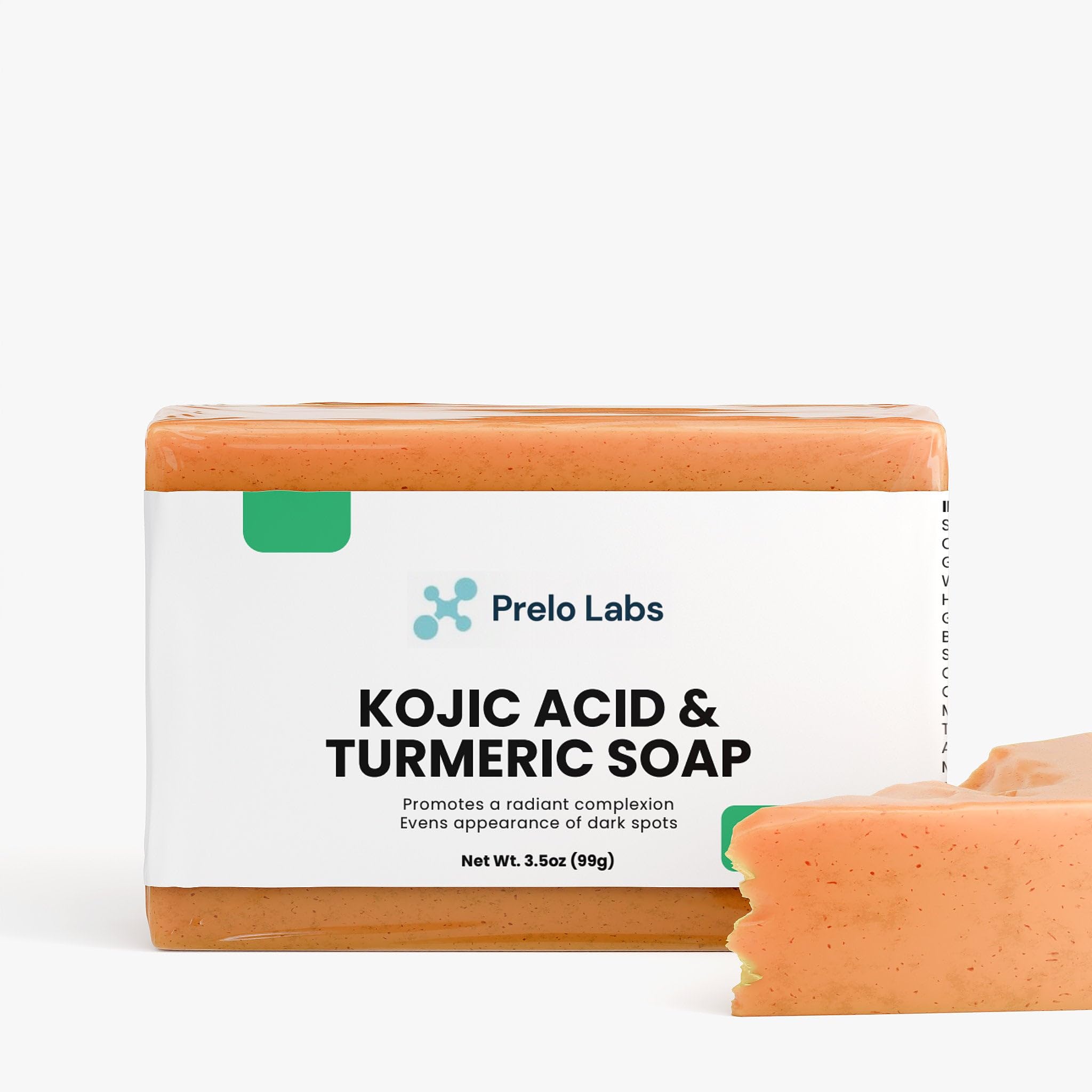 Kojic Acid Soap & Turmeric Soap for Dark Spots with Shea Butter, Coconut Oil & Lemon - Brightening Bar for Face & Body, Promotes Even Tone, Nourishes Hydrates - Gentle Daily Cleanser